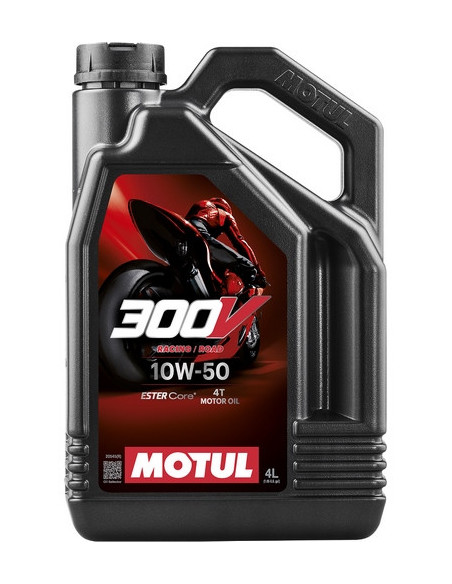 MOTUL 300V 10W50 ROAD RACING - 4 Litres - Huile moteur 4T