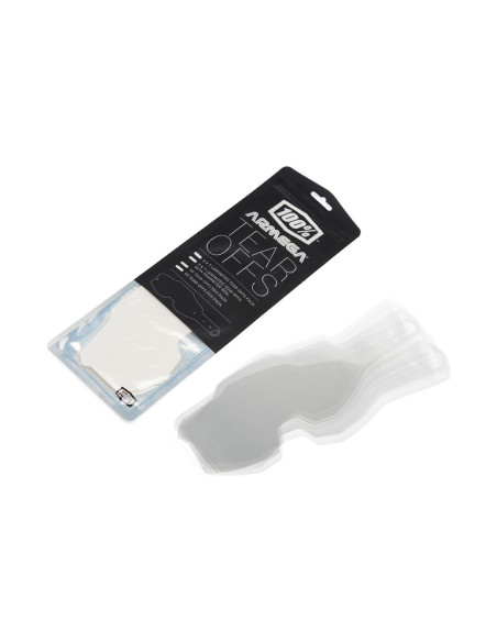 Tear-Offs 100% pack standard de 50 pièces pour masque Armega/Armatic