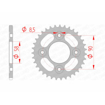 Couronne Acier AFAM 10117
