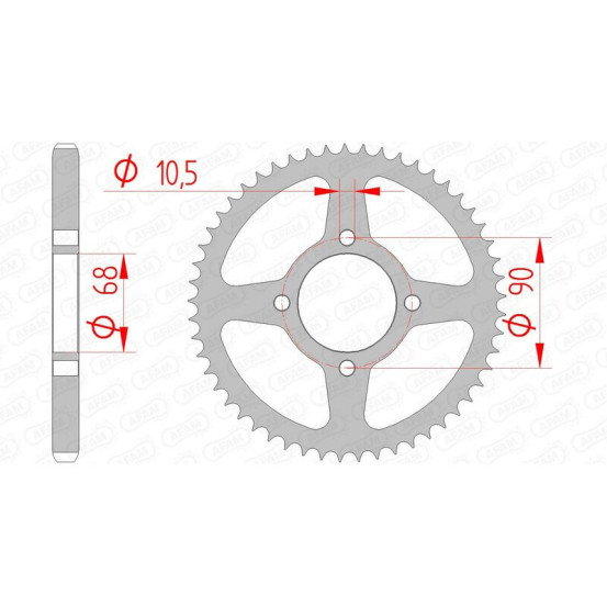 Couronne Acier AFAM 10205
