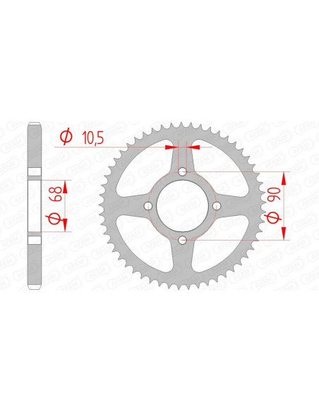 Couronne Acier AFAM 10205
