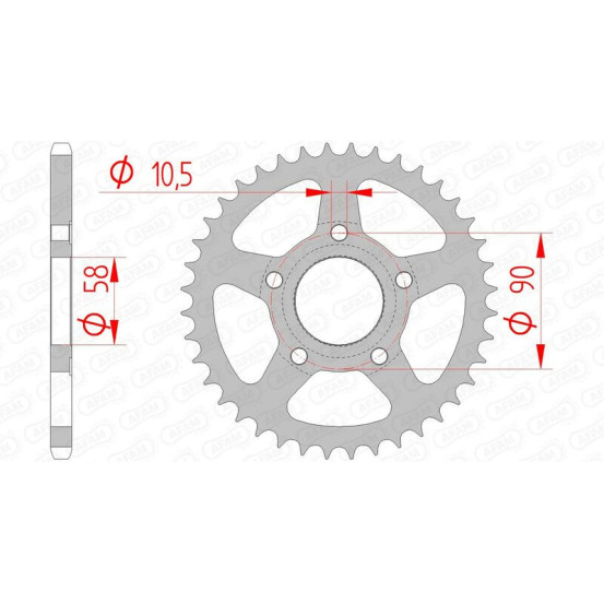 Couronne Acier AFAM 10215