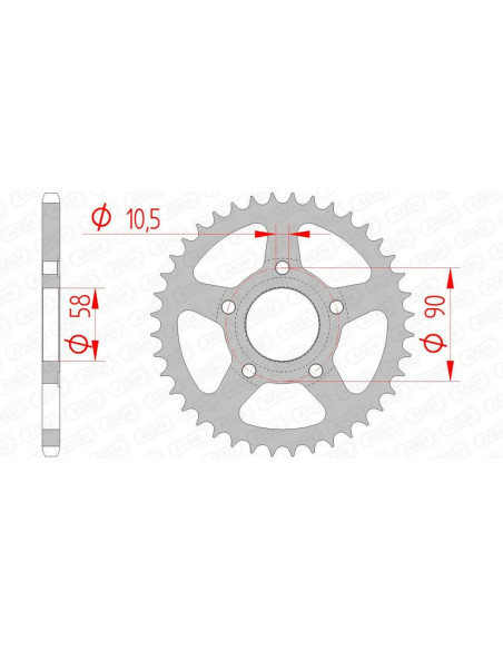 Couronne Acier AFAM 10215