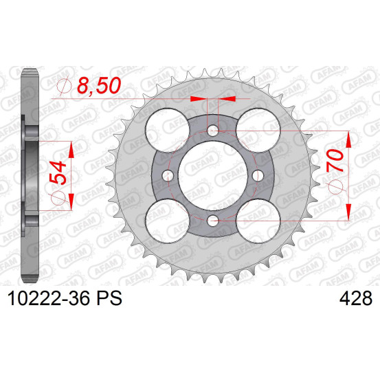 Couronne Acier AFAM 10222