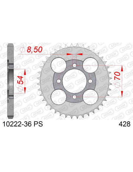 Couronne Acier AFAM 10222
