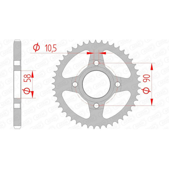 Couronne Acier AFAM 10223