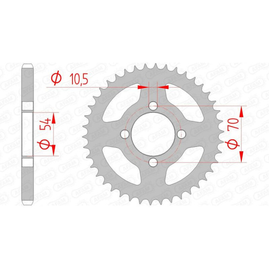 Couronne Acier AFAM 10229