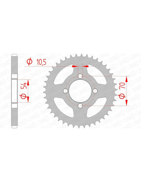 Couronne Acier AFAM 10229