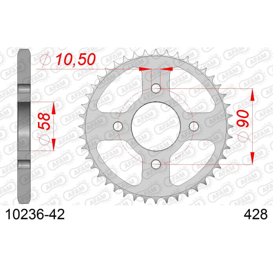 Couronne Acier AFAM 10236