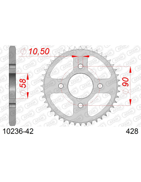 Couronne Acier AFAM 10236
