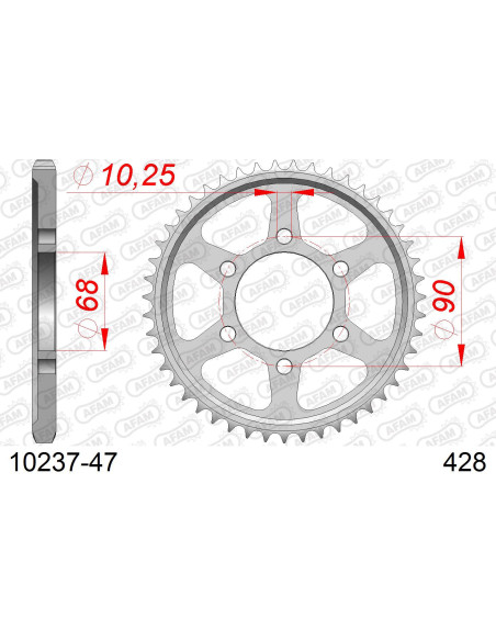 Couronne Acier AFAM 10237