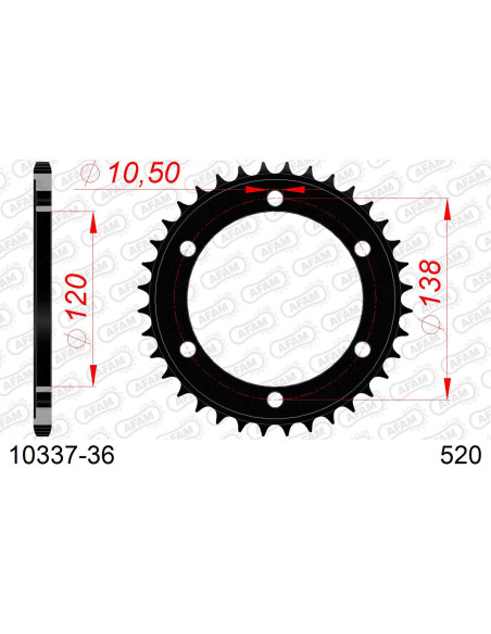 Couronne Acier AFAM 10337