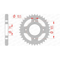 Couronne Acier AFAM 10401