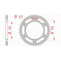 Couronne Acier AFAM 10501