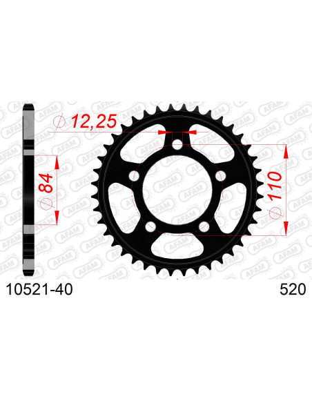 Couronne Acier AFAM 10521