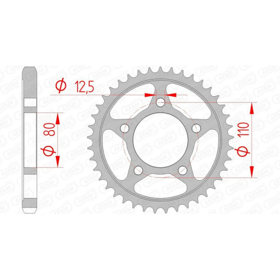 Couronne Acier AFAM 10605