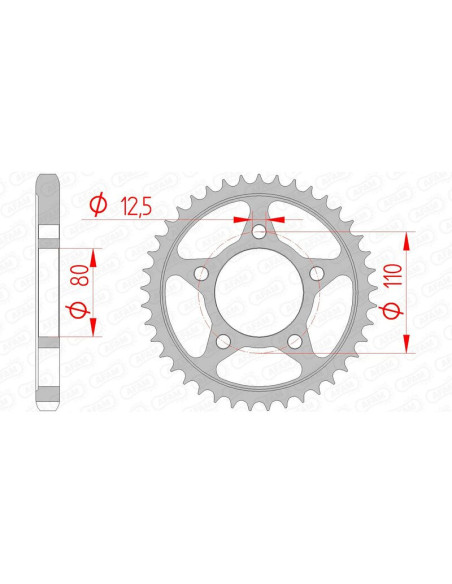 Couronne Acier AFAM 10605