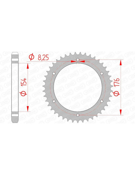 Couronne Acier AFAM 10607