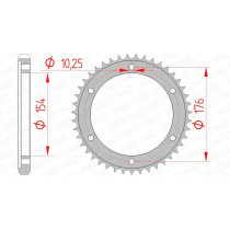 Couronne Acier AFAM 10619