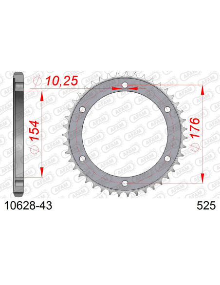 Couronne Acier AFAM 10628