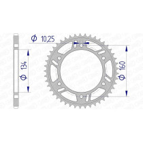 Couronne Alu AFAM - Pas 520 - Réf 11618