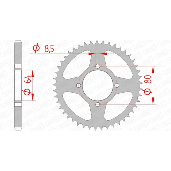 Couronne Acier AFAM 12200