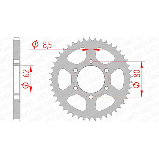 Couronne Acier AFAM 12203