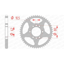 Couronne Acier AFAM 12204