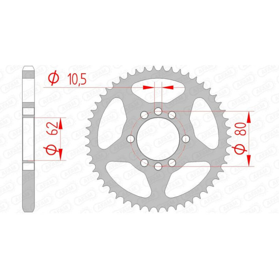 Couronne Acier AFAM 12204