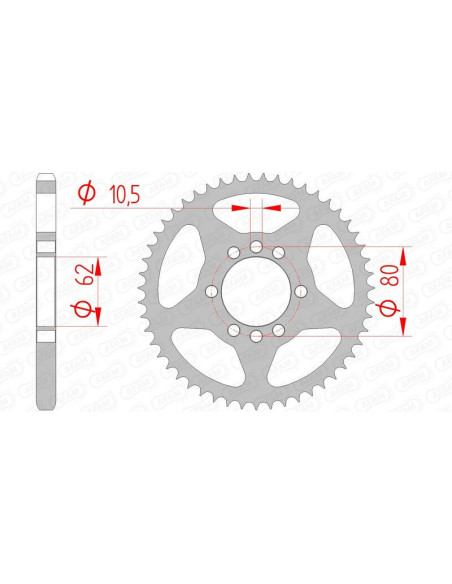 Couronne Acier AFAM 12204