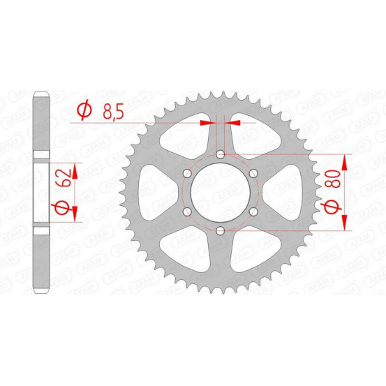 Couronne Acier AFAM 12208