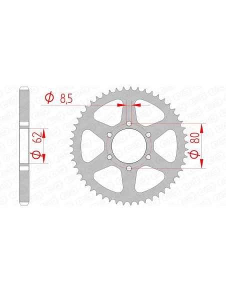 Couronne Acier AFAM 12208