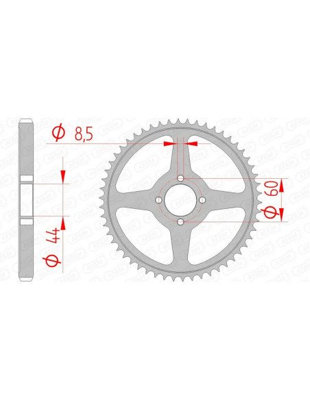 Couronne Acier AFAM 12222