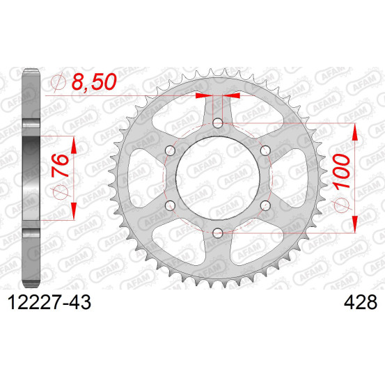 Couronne Acier AFAM 12227