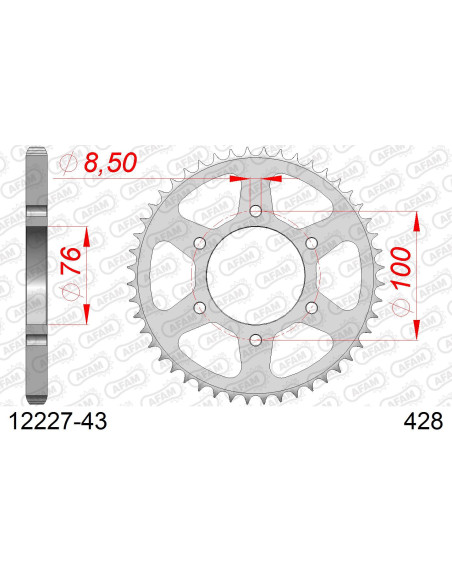 Couronne Acier AFAM 12227