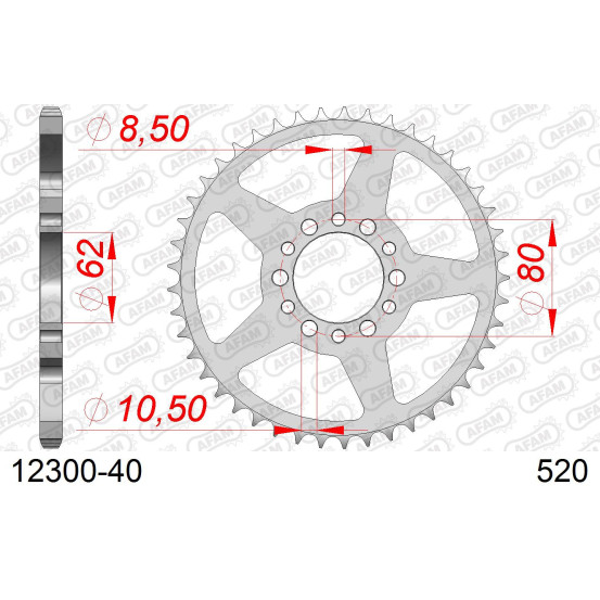 Couronne Acier AFAM 12300