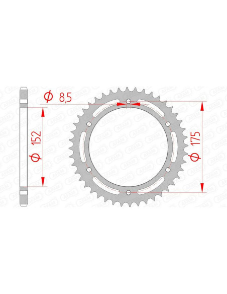 Couronne Acier AFAM 12301