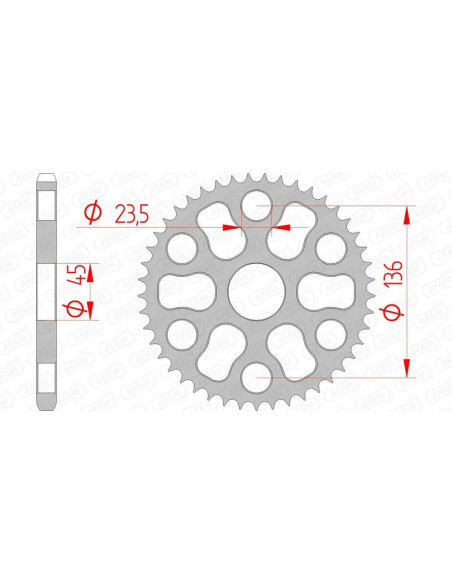 Couronne Acier AFAM 12325