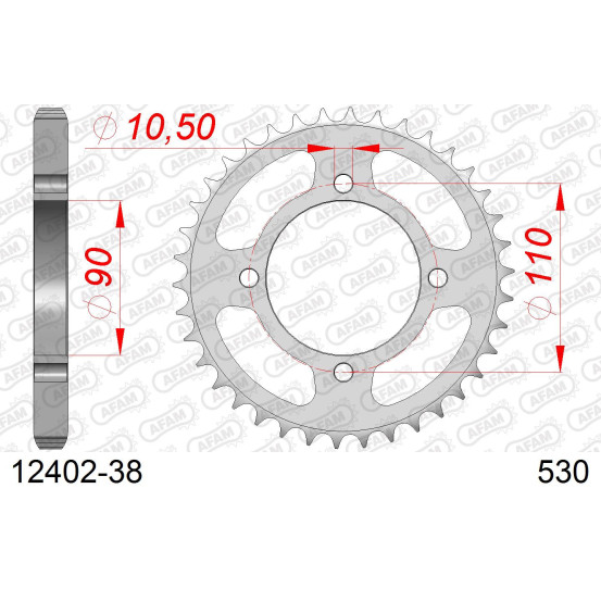 Couronne Acier AFAM 12402