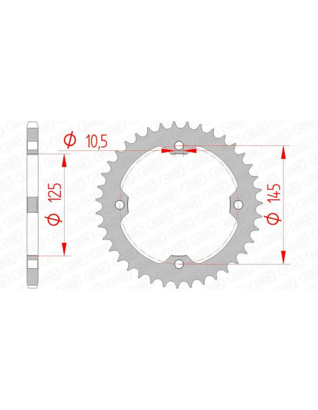 Couronne Acier AFAM 12407