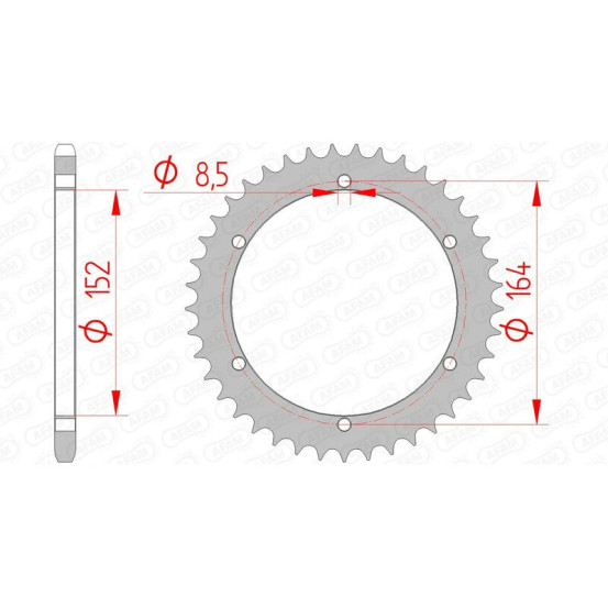 Couronne Acier AFAM 12502