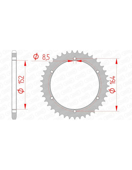 Couronne Acier AFAM 12502