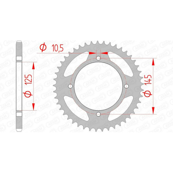 Couronne Acier AFAM 12505