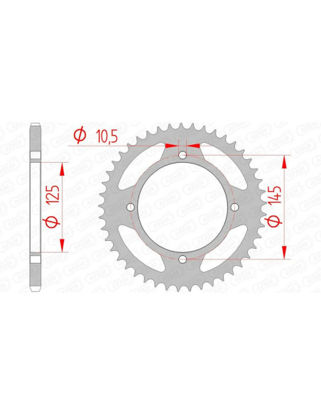 Couronne Acier AFAM 12505