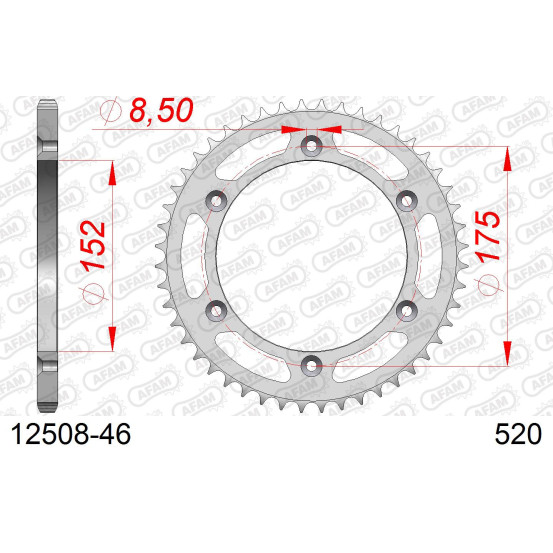 Couronne Acier AFAM 12508