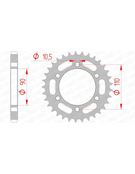 Couronne Acier AFAM 12600