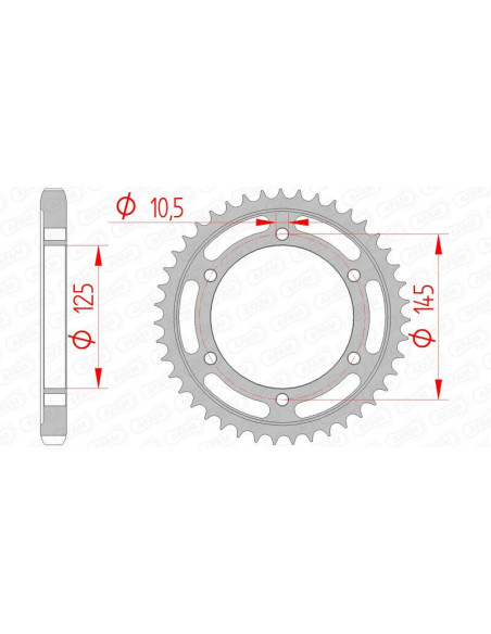 Couronne Acier AFAM 12601