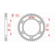 Couronne Acier AFAM 12603