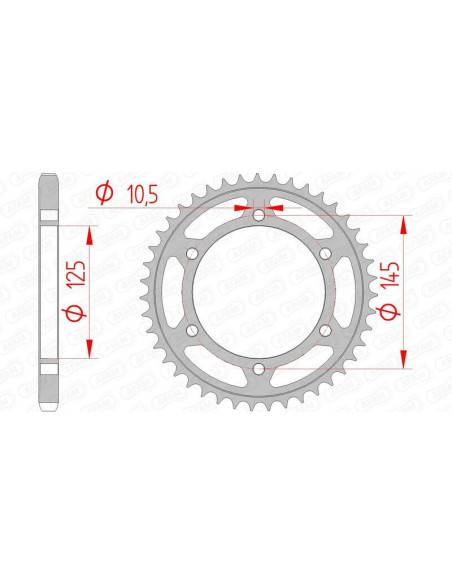 Couronne Acier AFAM 12603