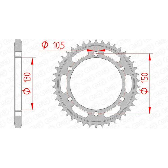 Couronne Acier AFAM 12606